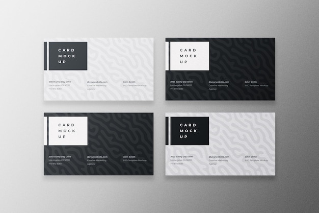 Business card mockup psd template