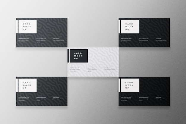 business card mockup psd template