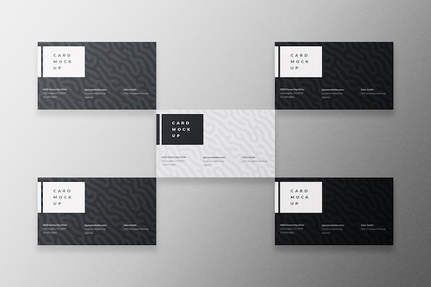 PSD business card mockup psd template