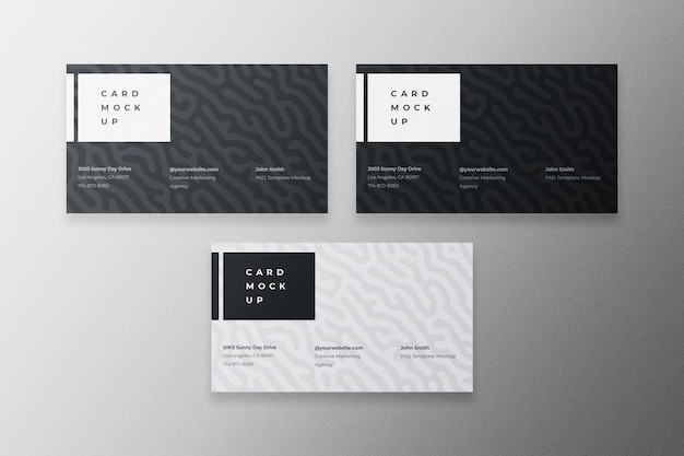 PSD business card mockup psd template