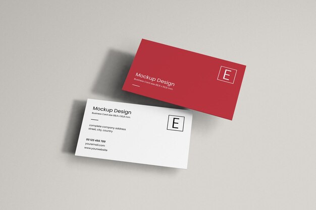 PSD business card mockup template