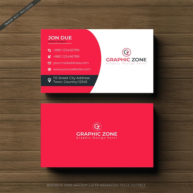 Business card mockup template