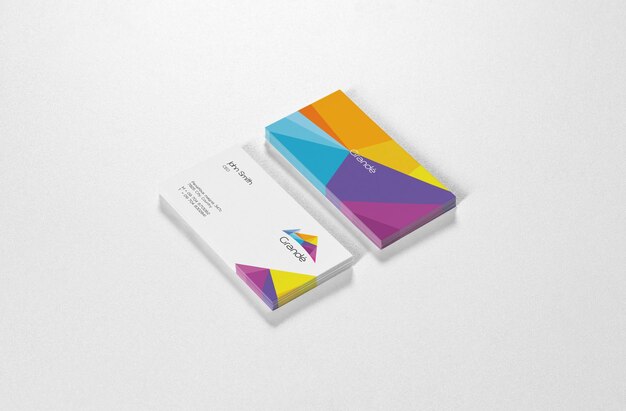 PSD business card mockup template