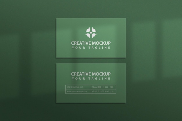 Business Card Mockup Texture Psd