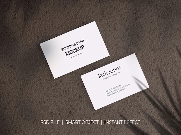 A business card mockup that says business card mockup.