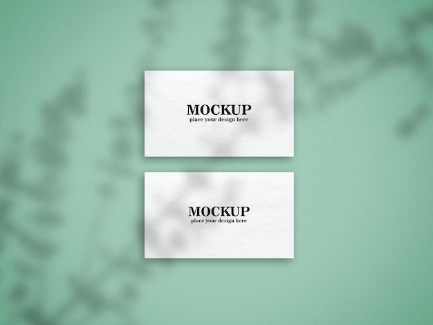 PSD business card mockup