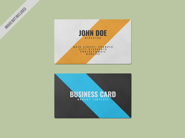 PSD business card mockup