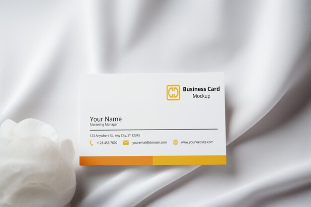 PSD business card mockup