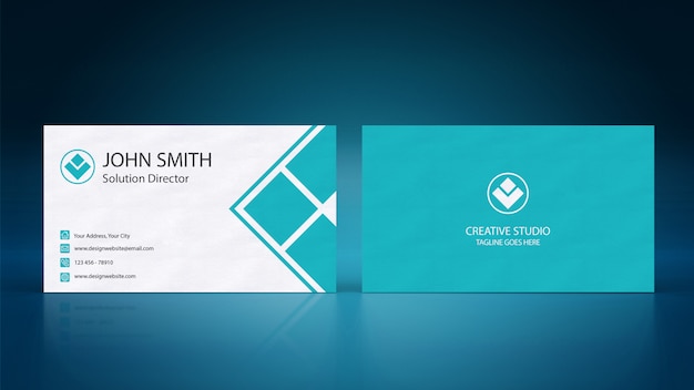 PSD business card mockup