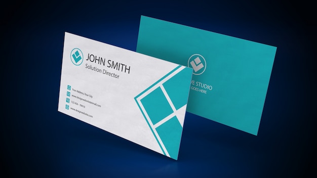 Business card mockup