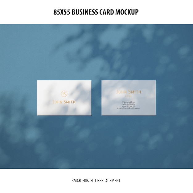 PSD business card mockup