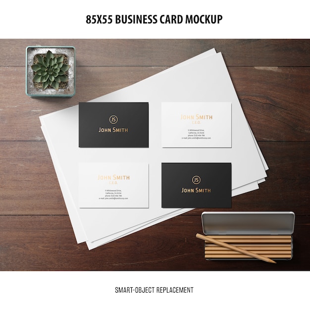 business card mockup