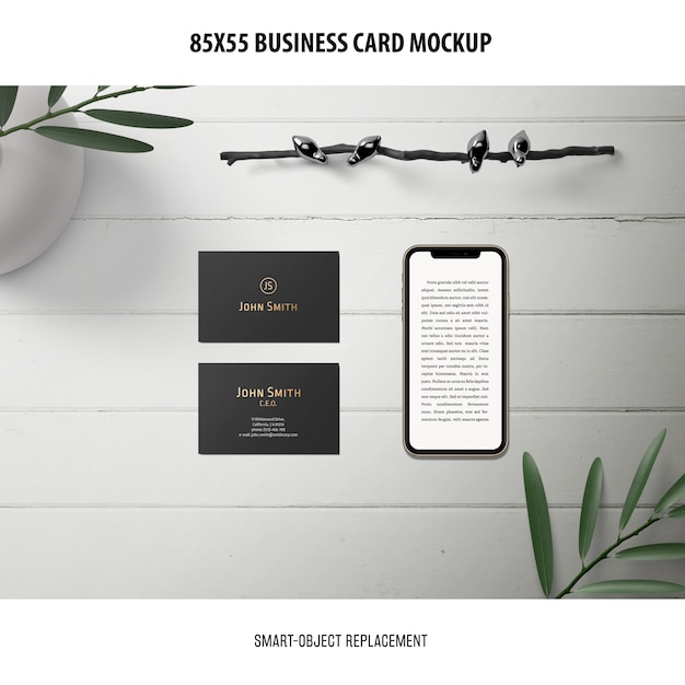 business card mockup