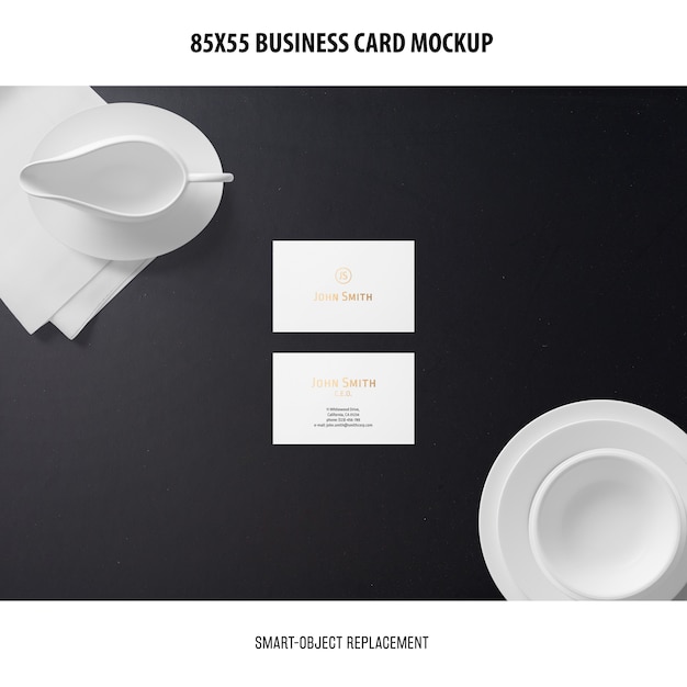 business card mockup