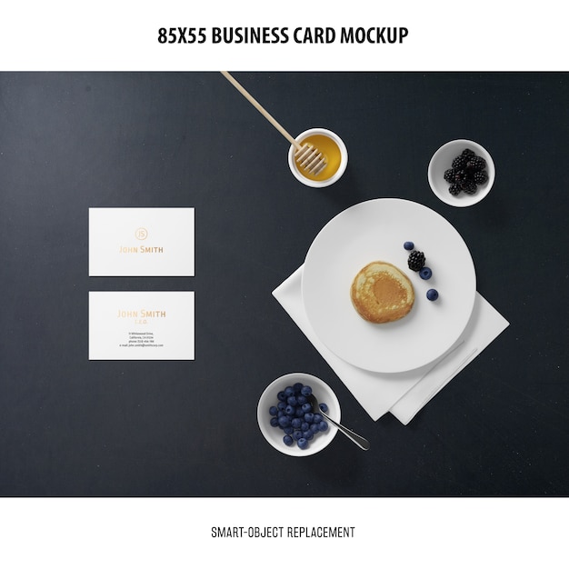 business card mockup