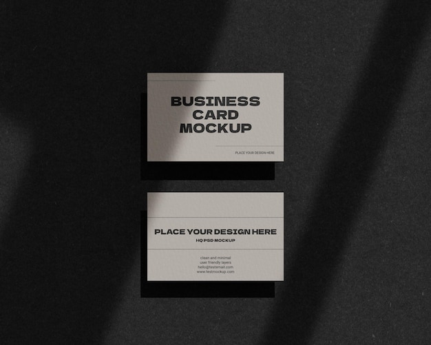 Business card mockup