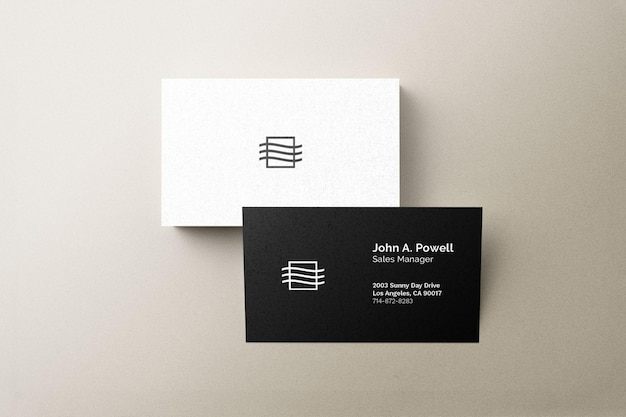 Business card mockup