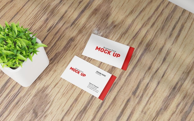 PSD business card mockup