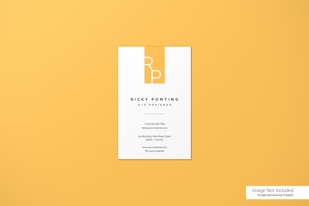 Business card mockup