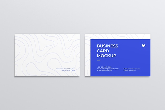 PSD business card mockup