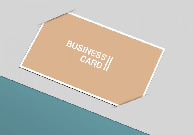 PSD business card mockup