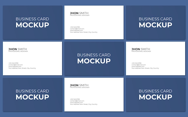 Mockup di biglietti da visita