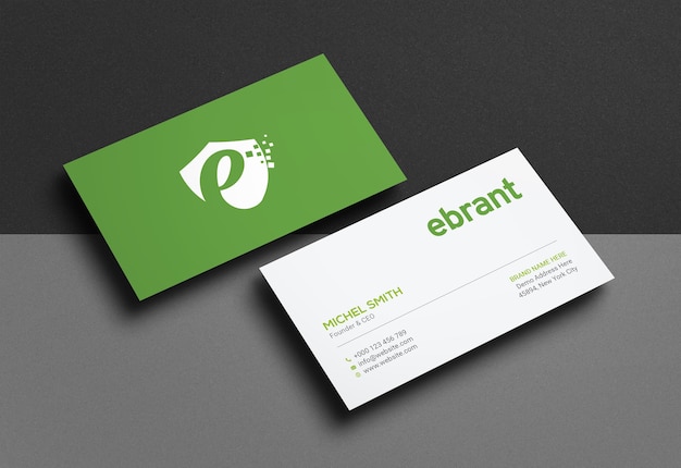 Business card mockup