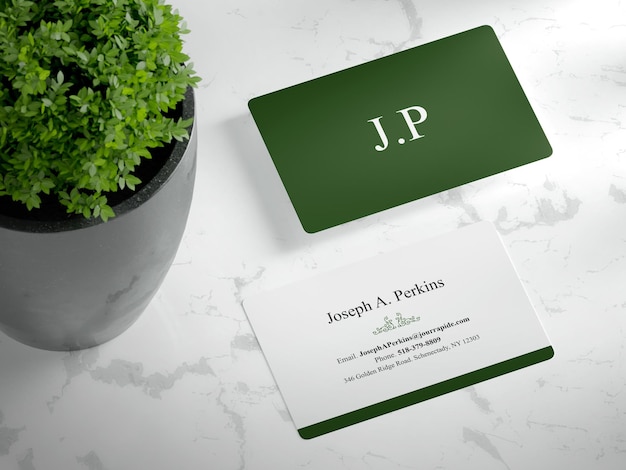 Business card mockup