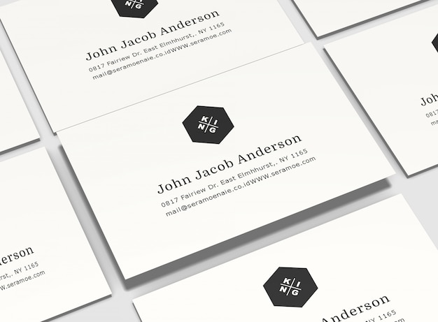 Business card mockup