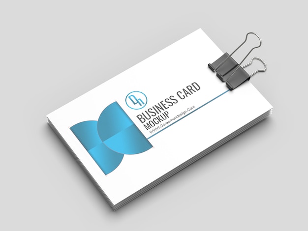 PSD business card mockup