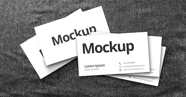 Mockup di biglietti da visita