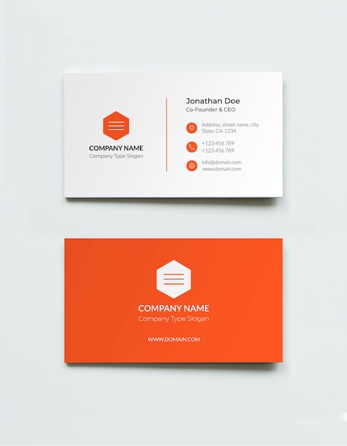 Business card mockup