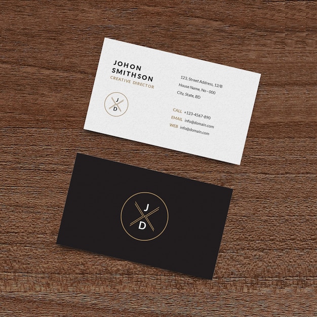 Business card mockup