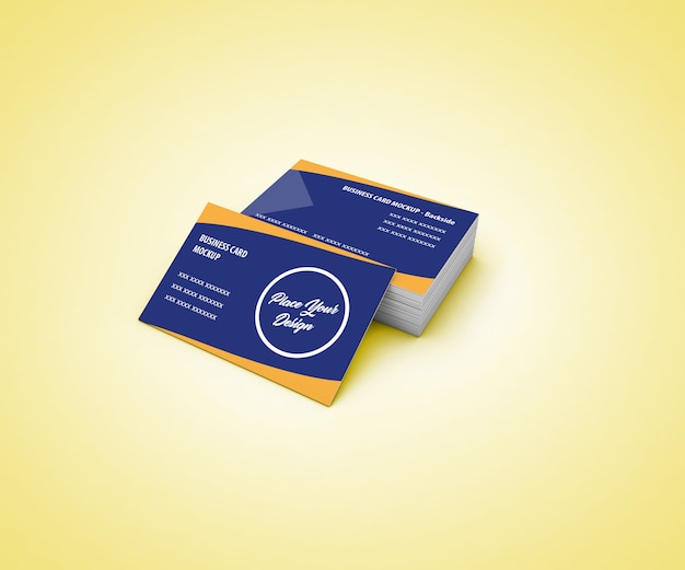 PSD business card mockup