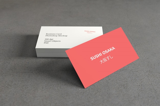 Business card mockup