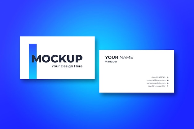 Business card mockup