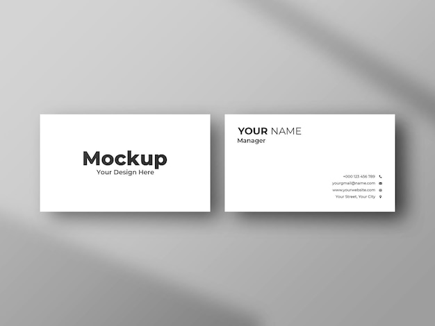Визитная карточка Mockup