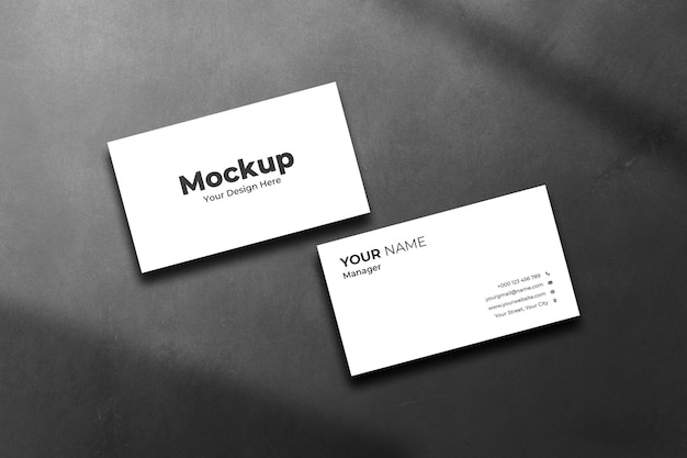 Business card mockup