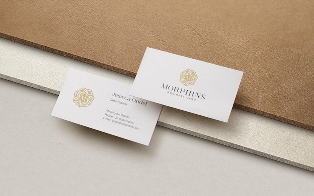 PSD business card mockup