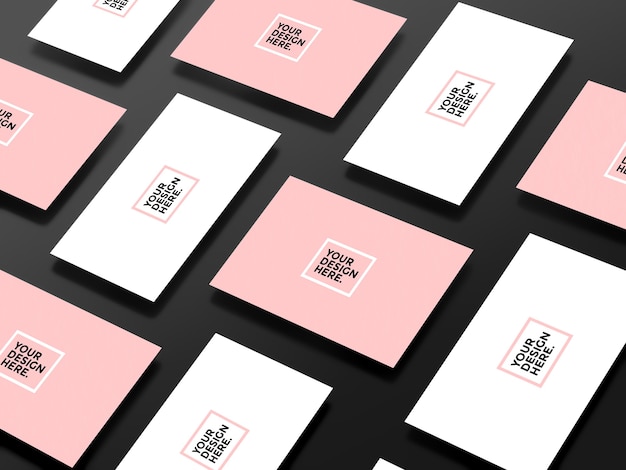 PSD business card mockup