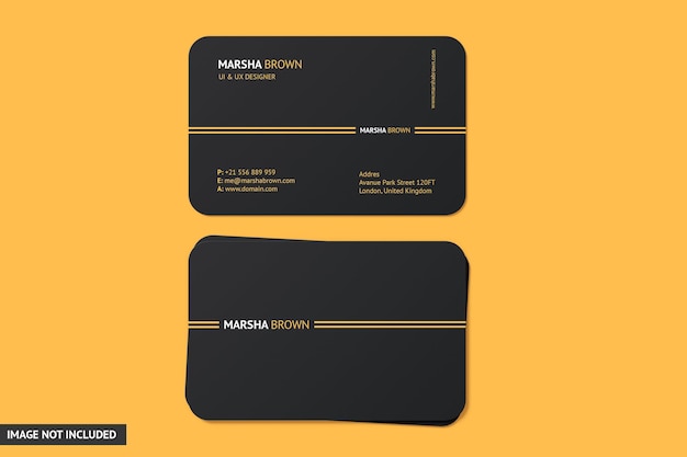 PSD business card mockup