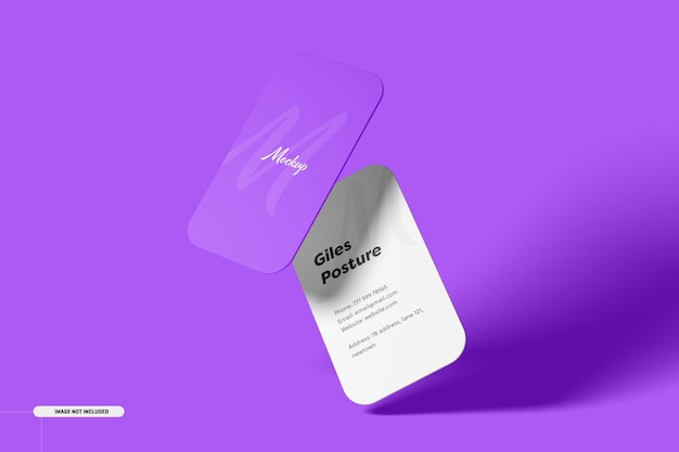 PSD business card mockup