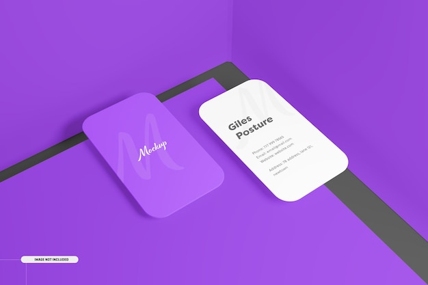 PSD business card mockup