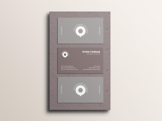 Business card mockup