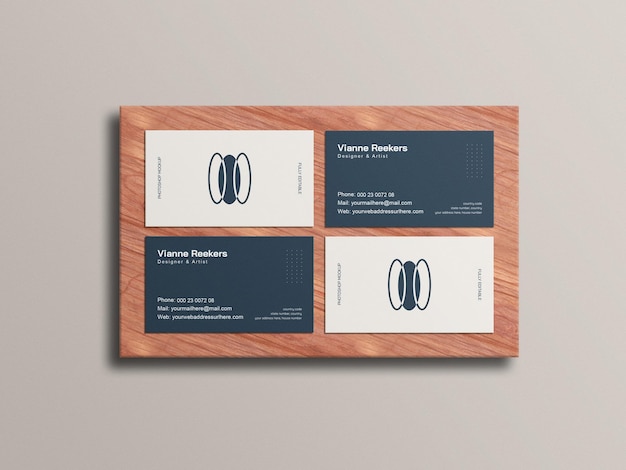 PSD business card mockup