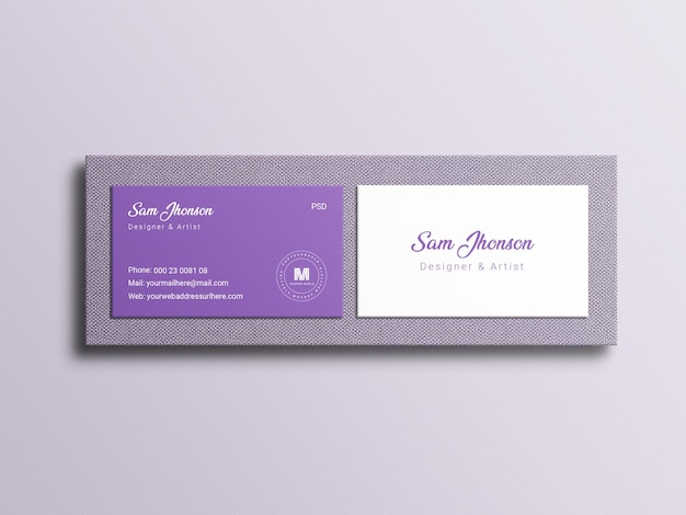 Business card mockup