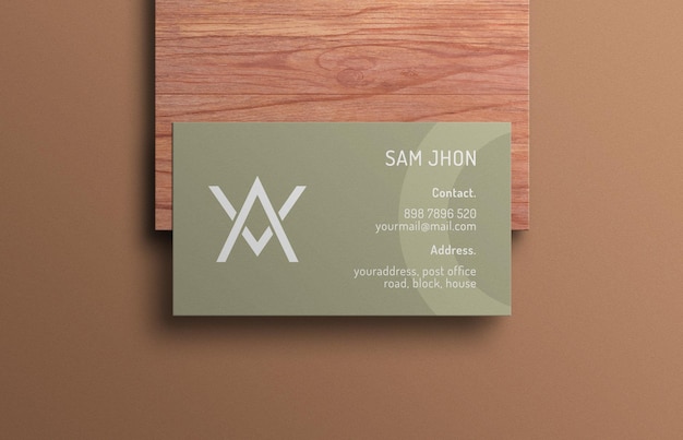 Business card mockup
