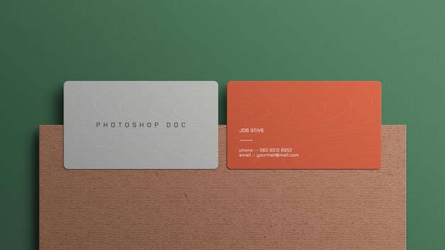 Business card mockup