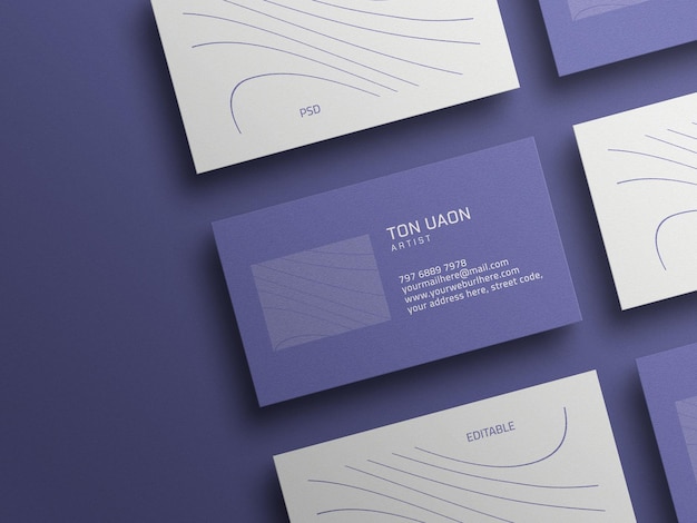 Business card mockup