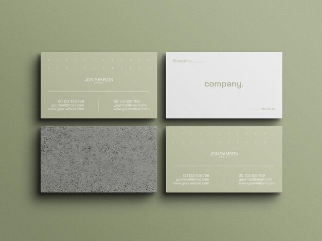 Business card mockup